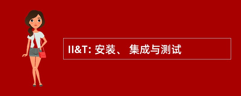 II&amp;T: 安装、 集成与测试