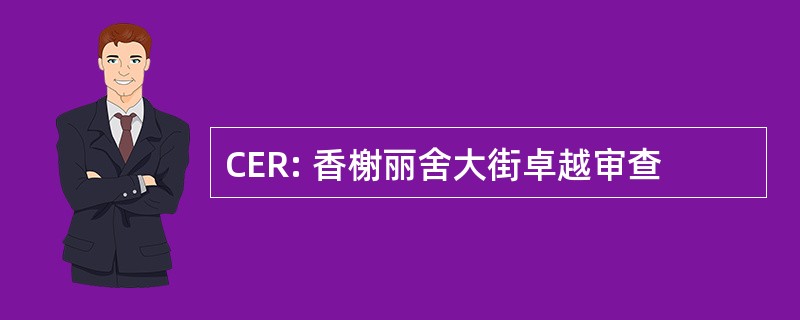 CER: 香榭丽舍大街卓越审查