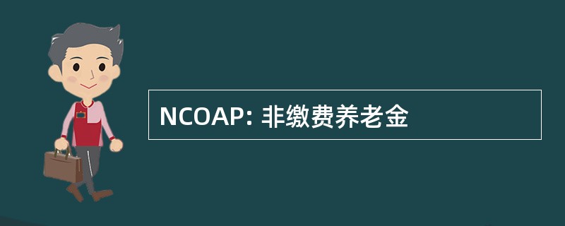 NCOAP: 非缴费养老金