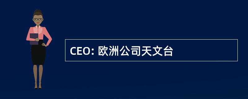 CEO: 欧洲公司天文台