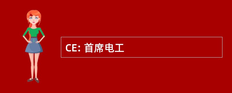 CE: 首席电工