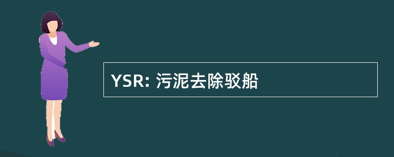 YSR: 污泥去除驳船