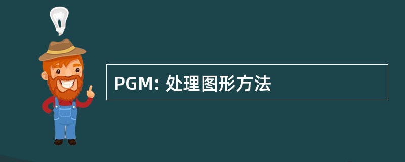 PGM: 处理图形方法