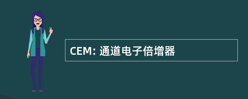 CEM: 通道电子倍增器