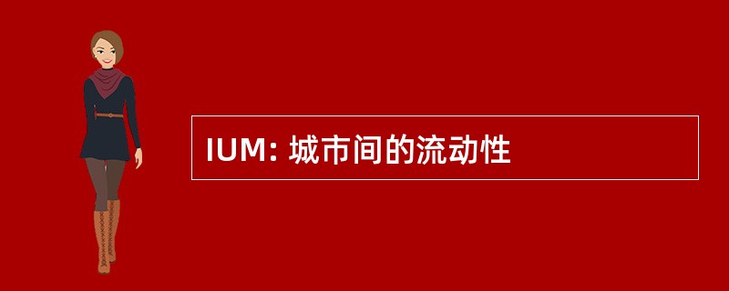 IUM: 城市间的流动性