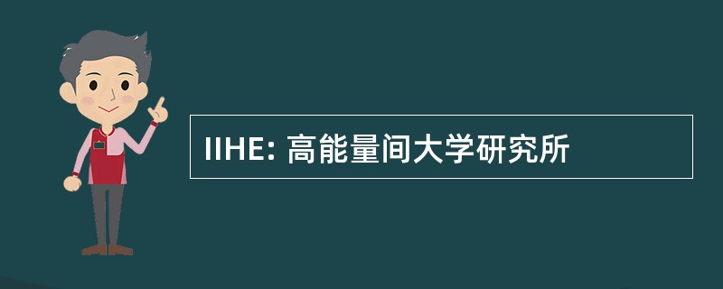 IIHE: 高能量间大学研究所