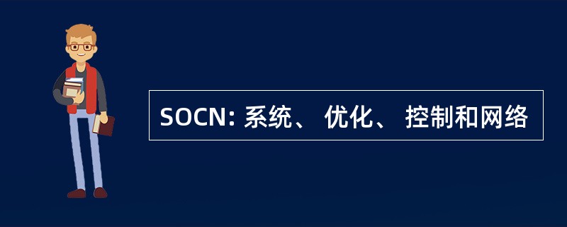 SOCN: 系统、 优化、 控制和网络