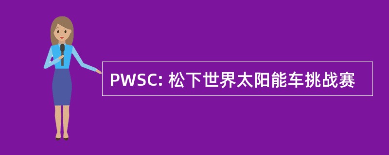 PWSC: 松下世界太阳能车挑战赛