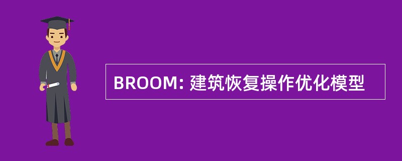 BROOM: 建筑恢复操作优化模型