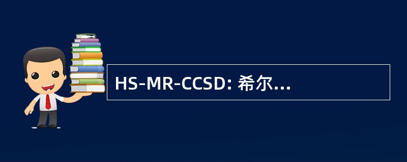 HS-MR-CCSD: 希尔伯特空间多参考耦合群集与单、 双激励