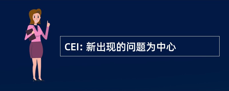 CEI: 新出现的问题为中心