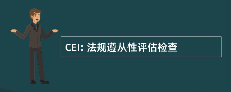 CEI: 法规遵从性评估检查