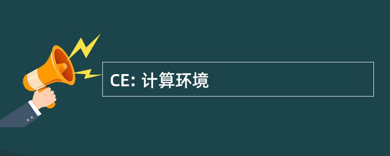 CE: 计算环境