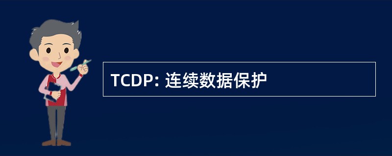 TCDP: 连续数据保护