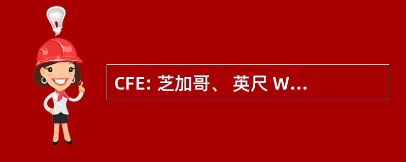 CFE: 芝加哥、 英尺 Wayne & 东部铁路