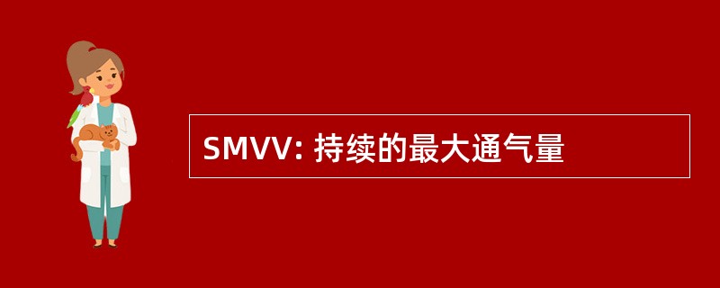 SMVV: 持续的最大通气量