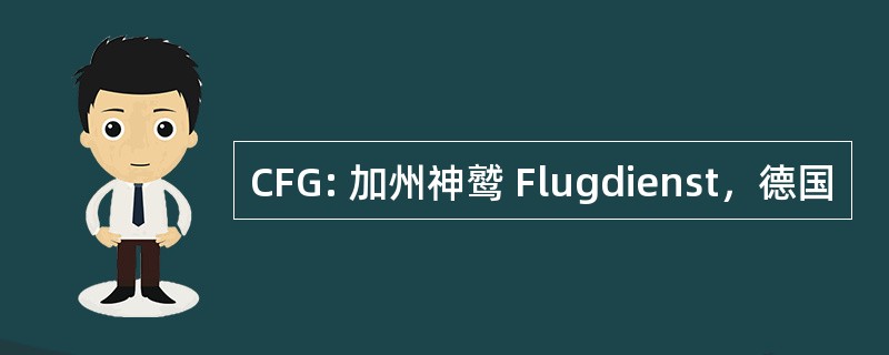 CFG: 加州神鹫 Flugdienst，德国