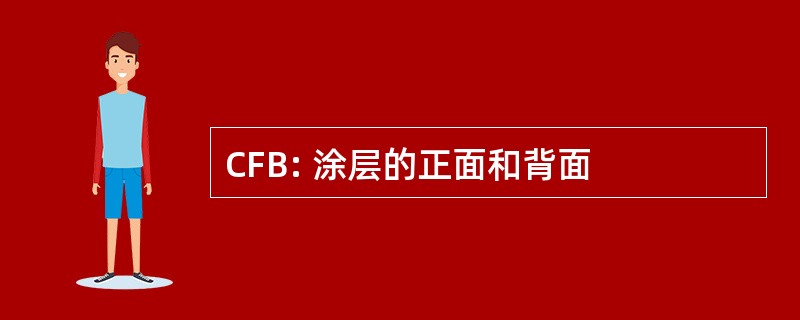 CFB: 涂层的正面和背面