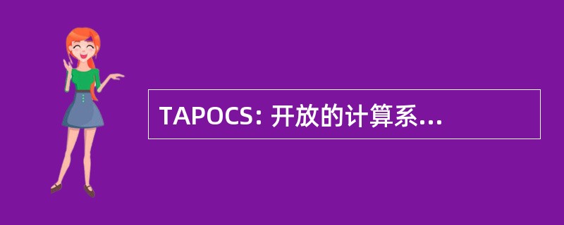 TAPOCS: 开放的计算系统的理论与实践