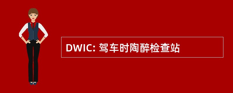 DWIC: 驾车时陶醉检查站