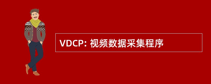 VDCP: 视频数据采集程序