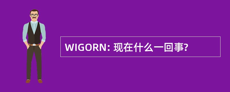 WIGORN: 现在什么一回事?