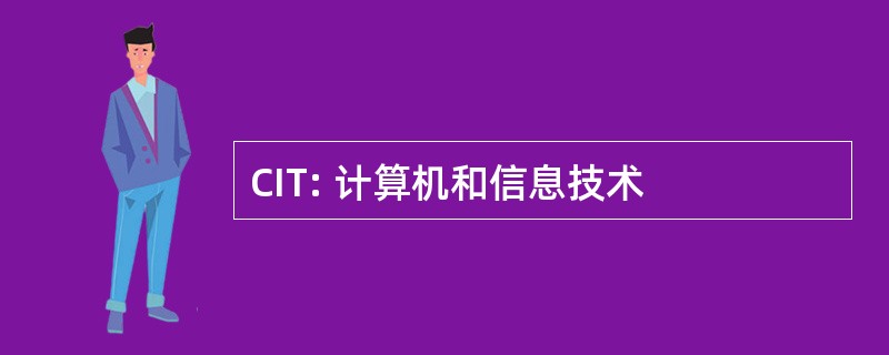 CIT: 计算机和信息技术