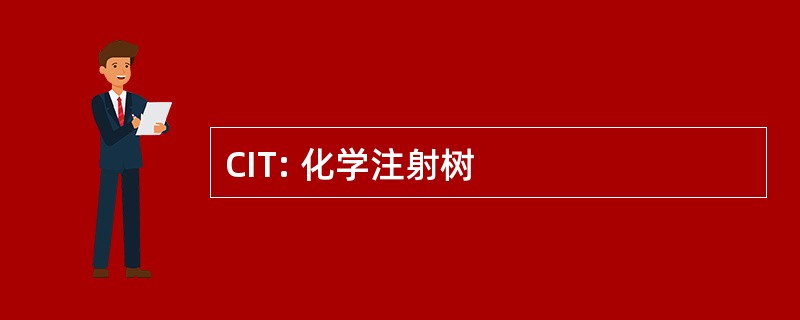 CIT: 化学注射树