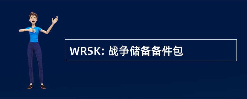 WRSK: 战争储备备件包