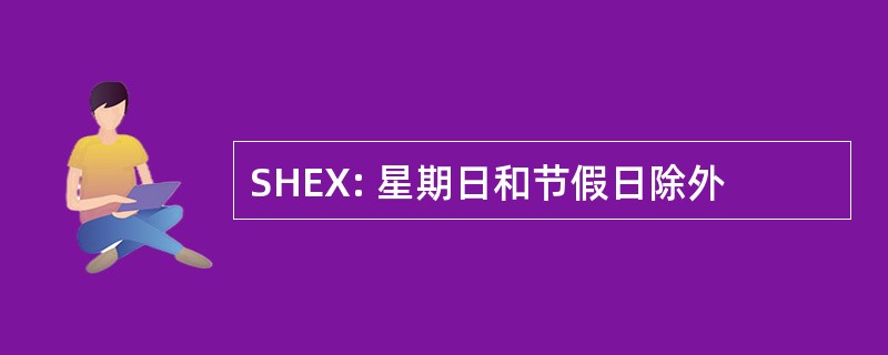 SHEX: 星期日和节假日除外