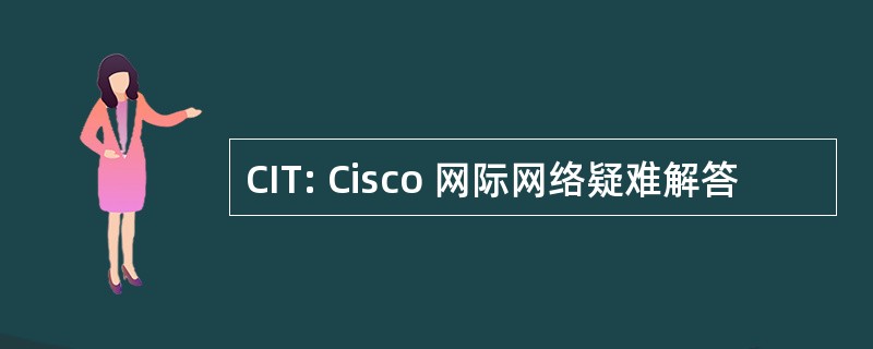 CIT: Cisco 网际网络疑难解答