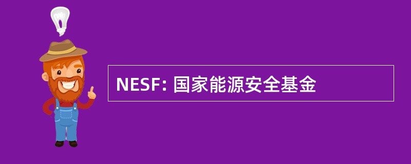 NESF: 国家能源安全基金