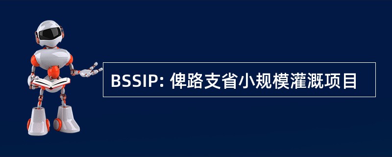 BSSIP: 俾路支省小规模灌溉项目