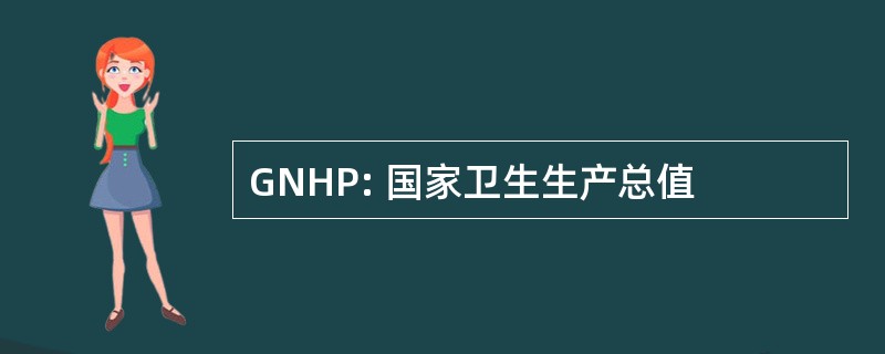 GNHP: 国家卫生生产总值