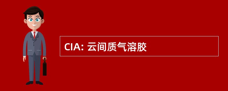 CIA: 云间质气溶胶