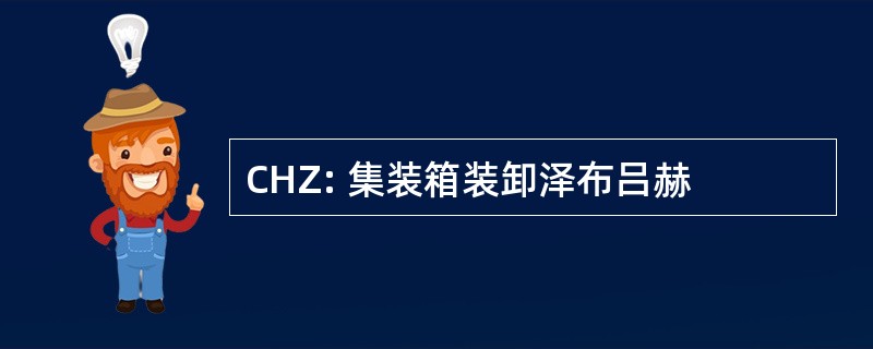 CHZ: 集装箱装卸泽布吕赫