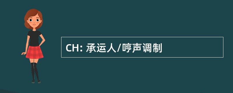 CH: 承运人/哼声调制