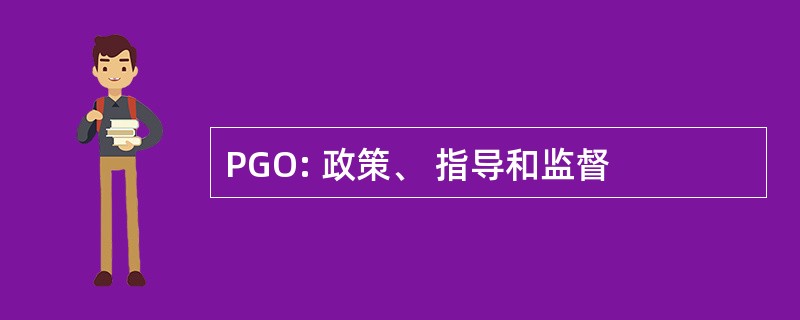 PGO: 政策、 指导和监督