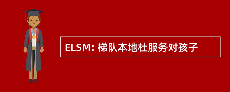 ELSM: 梯队本地杜服务对孩子