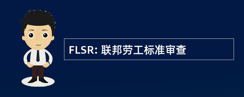 FLSR: 联邦劳工标准审查