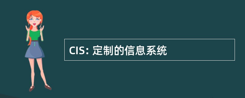 CIS: 定制的信息系统