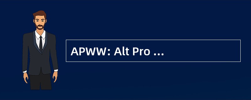 APWW: Alt Pro 摔跤世界自然基金会