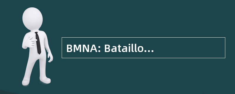 BMNA: Bataillon 德马尔凯北部非洲