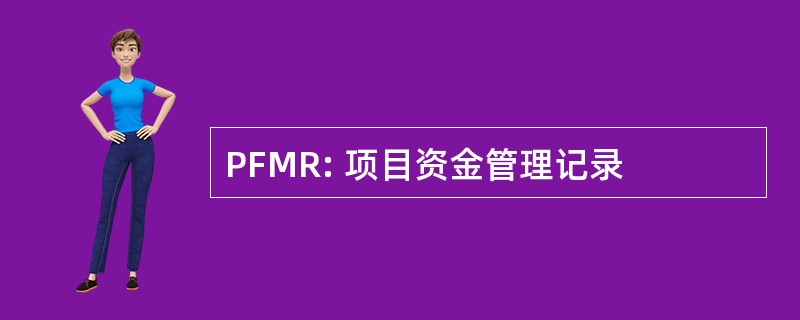 PFMR: 项目资金管理记录