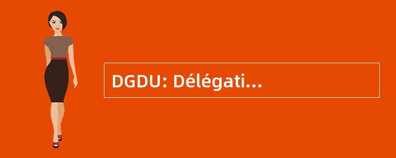 DGDU: Délégation Générale 非盟发展于尔班