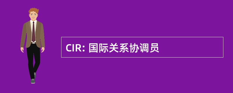 CIR: 国际关系协调员