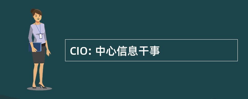 CIO: 中心信息干事