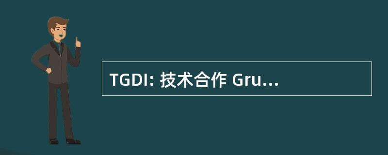 TGDI: 技术合作 Grundlagen Der 获得信息大学