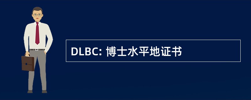 DLBC: 博士水平地证书