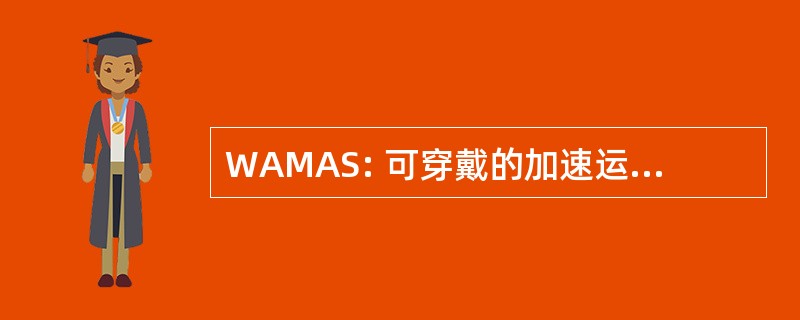 WAMAS: 可穿戴的加速运动分析系统